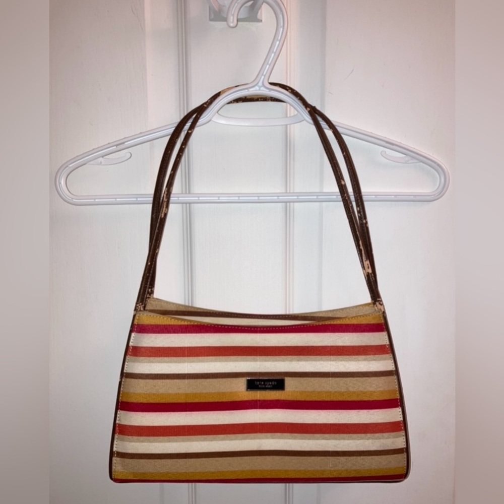 VINTAGE Kate Spade bag with cheerful coloured stripes